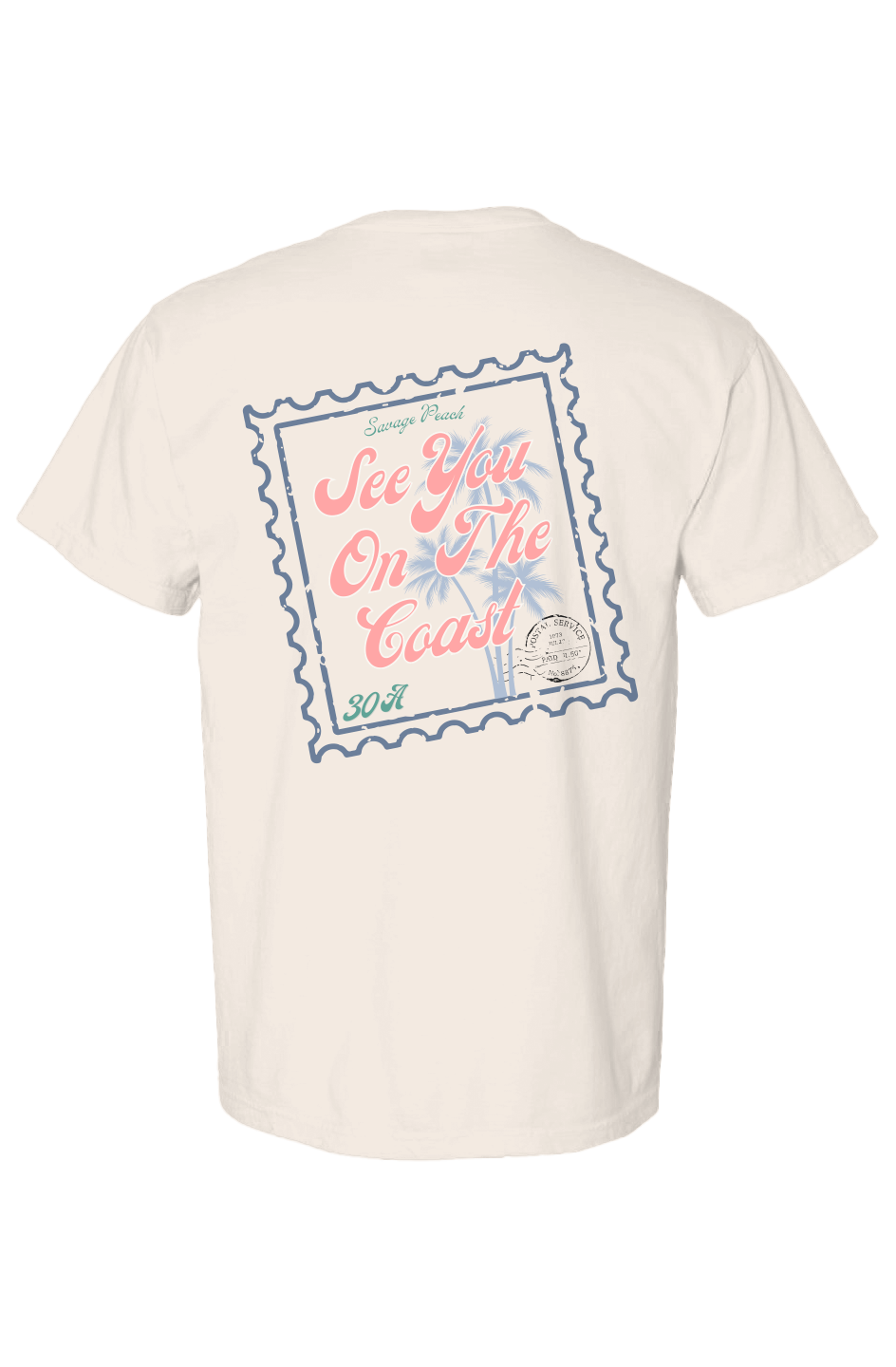 See You On The Coast Graphic Tee | Savage Peach