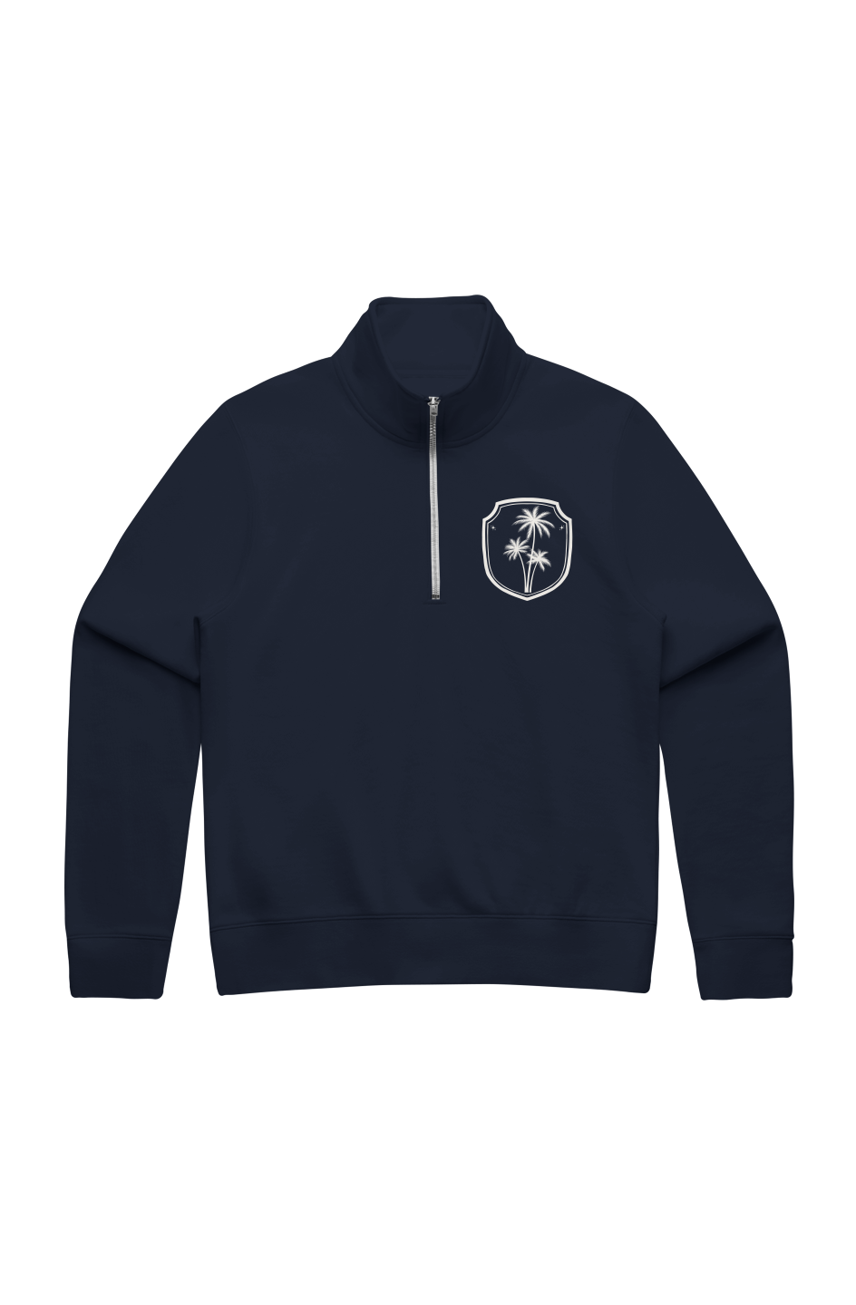 Savage Peach Crest Half Zip | The Standard Collection | Premium Embroidered Sweatshirt