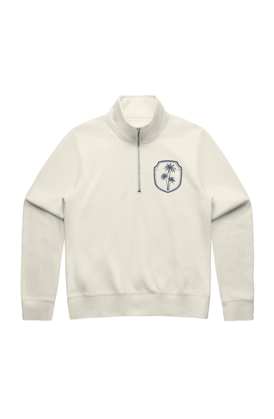 Savage Peach Crest Half Zip | The Standard Collection | Premium Embroidered Sweatshirt