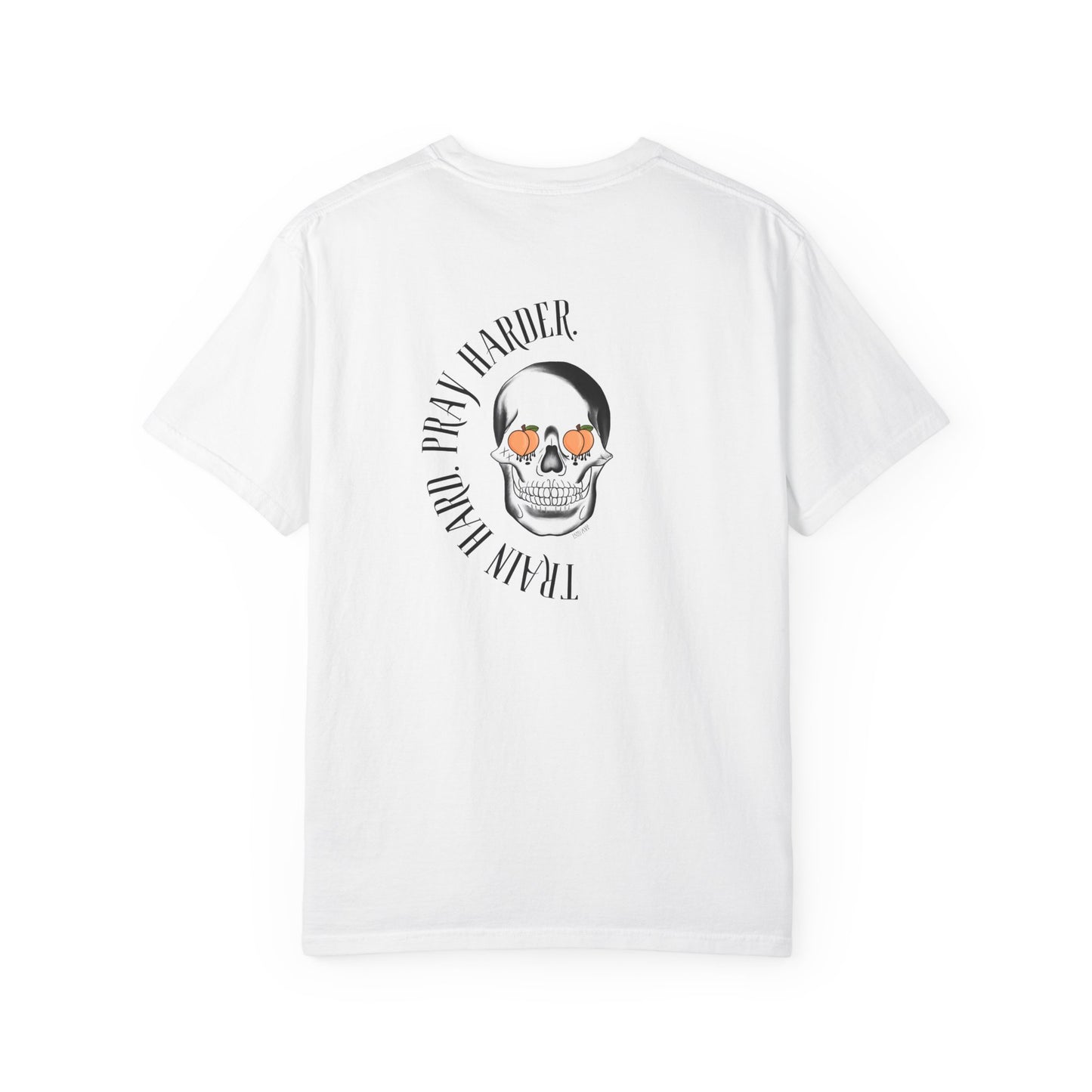 Unisex "Train Hard. Pray Harder" Motivational Quote - Heavy Cotton Tee
