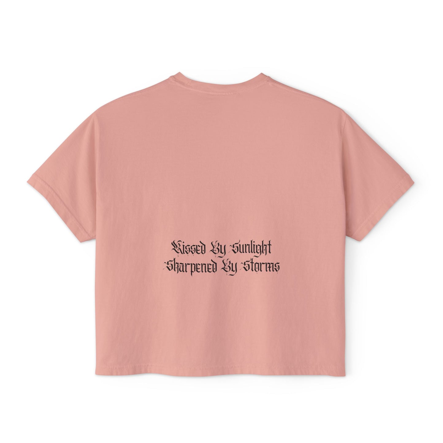 Women's Boxy Cropped Tee - Kissed By Sunlight