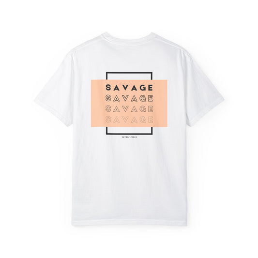 Trendy Unisex Heavy Cotton Tee - 'Savage' Statement Tee