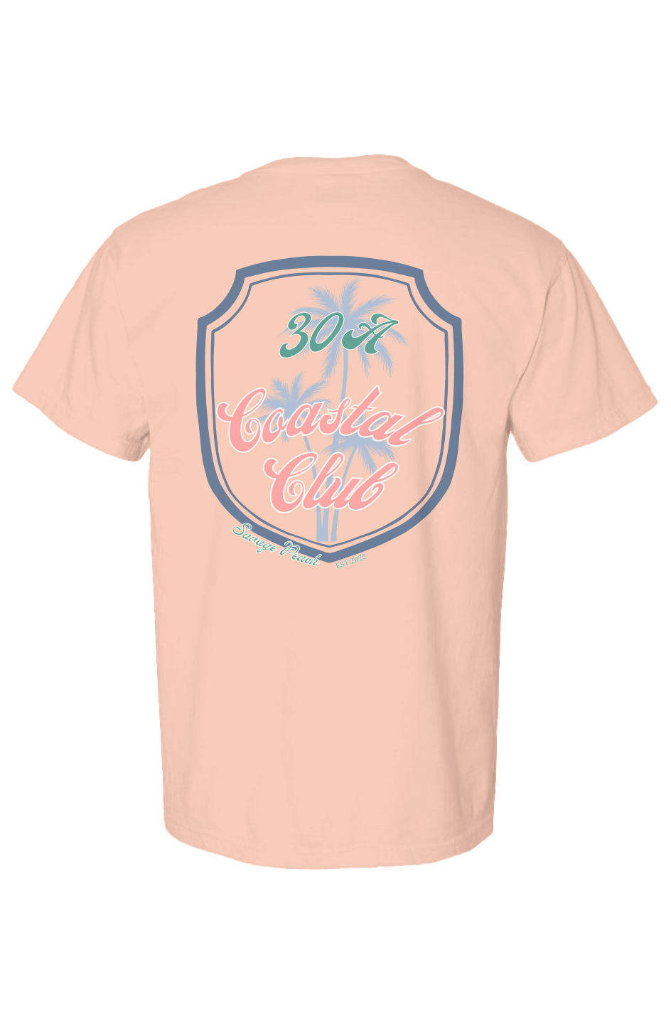 30A Coastal Club Graphic Tee | Savage Peach