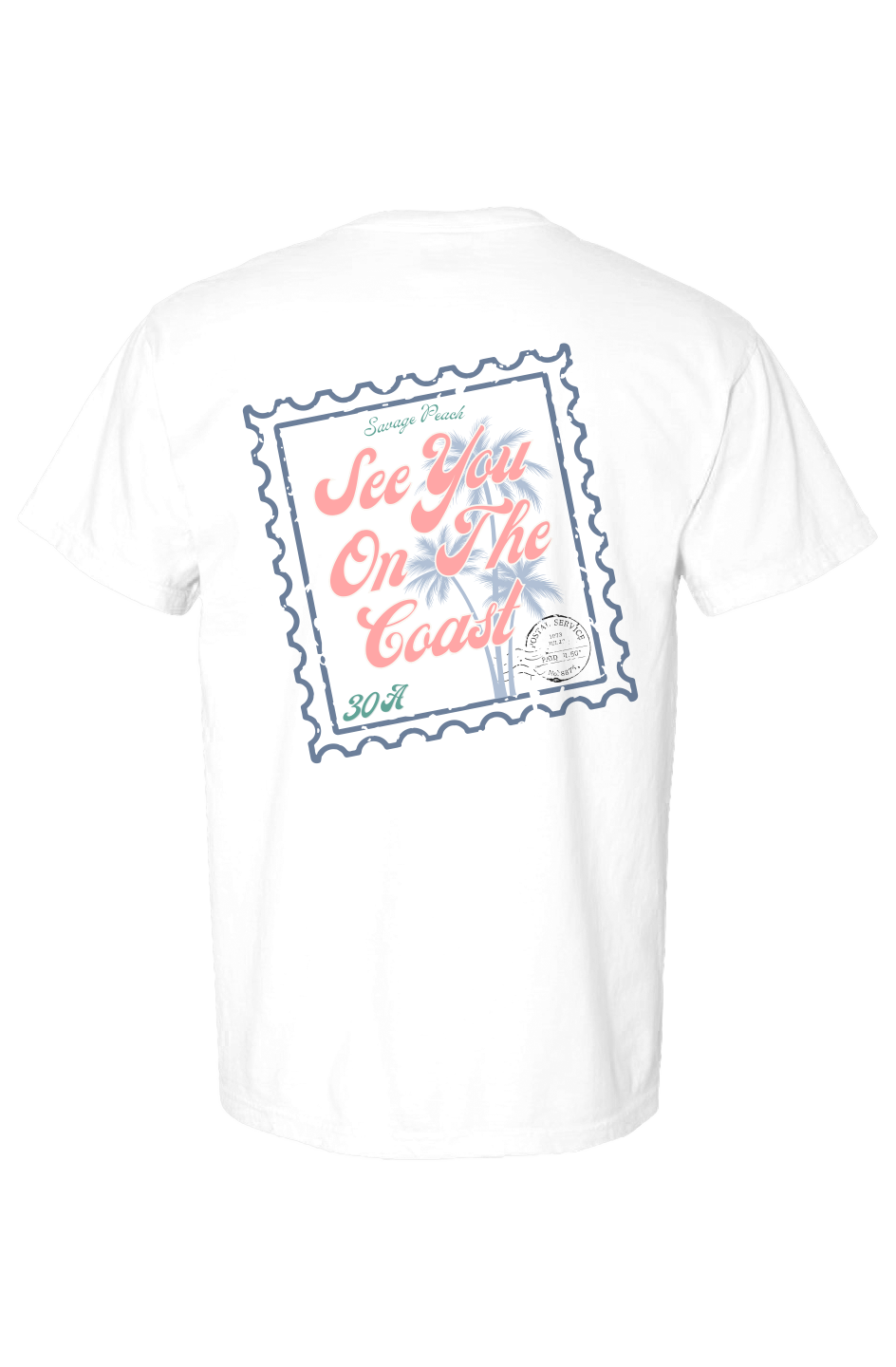 See You On The Coast Graphic Tee | Savage Peach