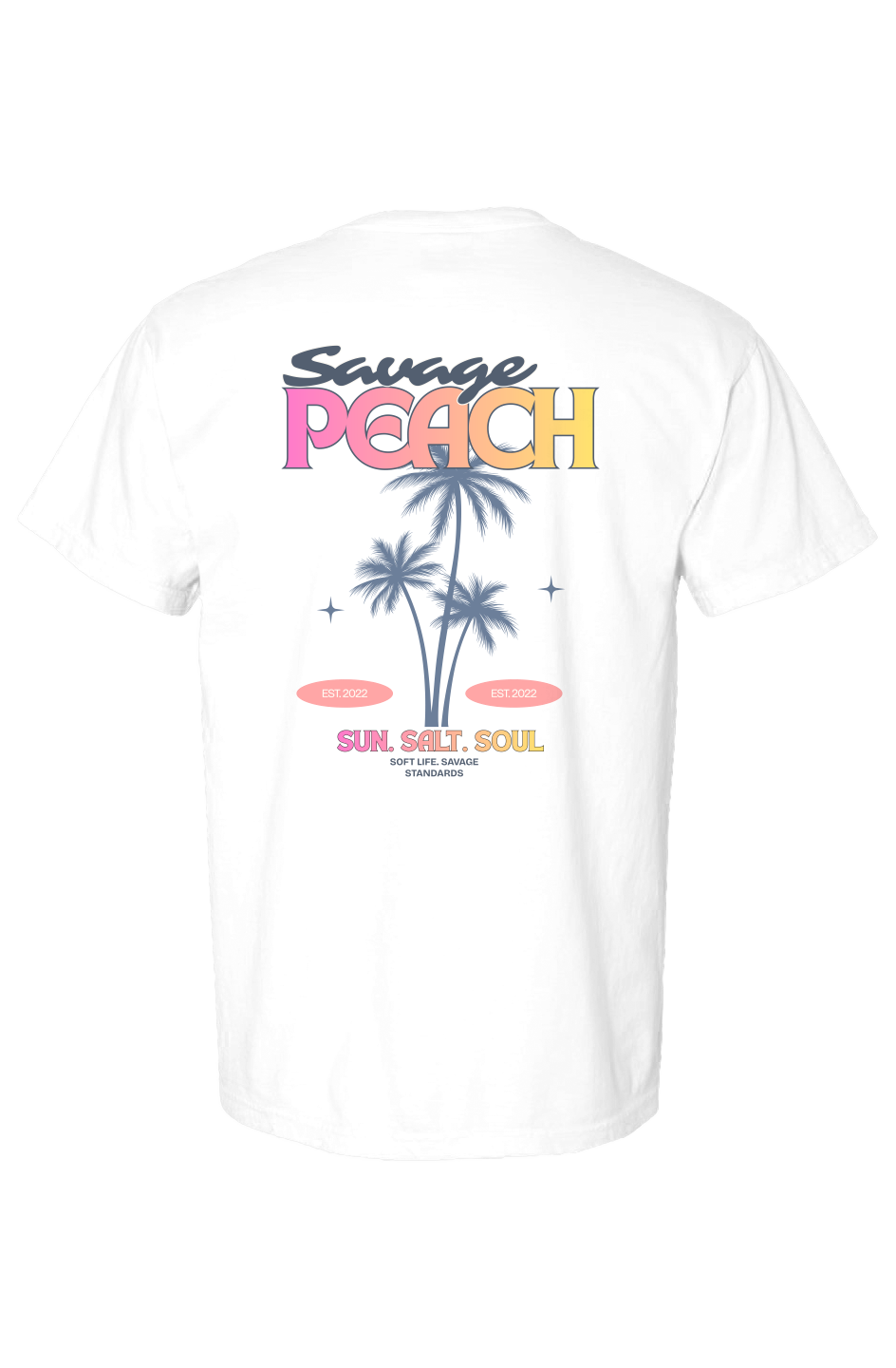 Savage Peach Sun Salt Soul Graphic Tee 