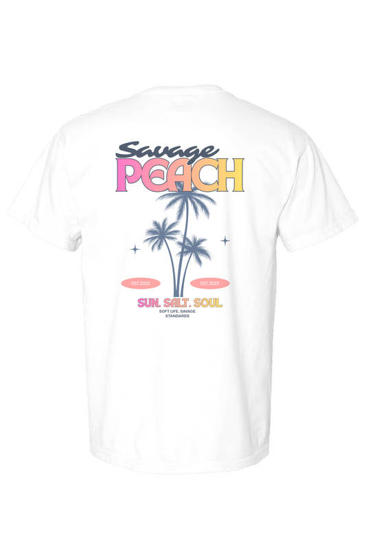 Savage Peach Sun Salt Soul Graphic Tee 
