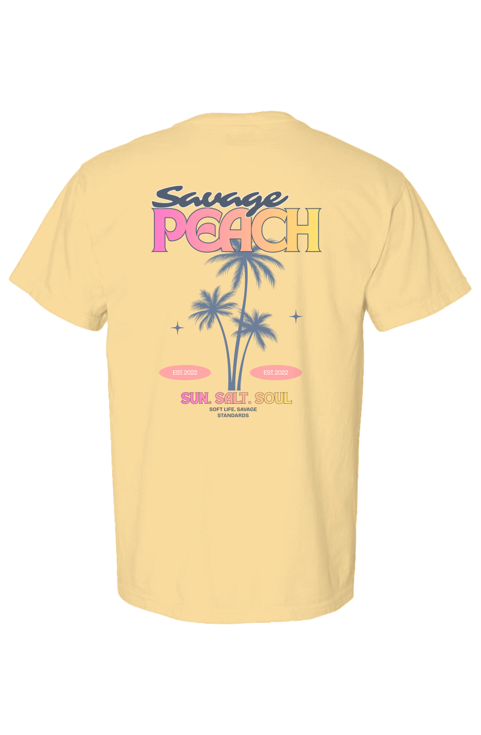 Savage Peach Sun Salt Soul Graphic Tee 