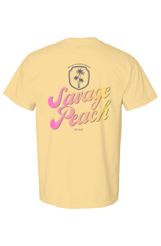 Savage Peach Script Graphic Tee | Soft Life Collection