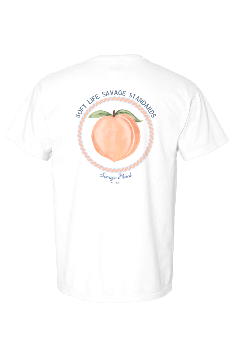 Savage Peach Watercolor Peach Graphic Tee | Soft Life Collection