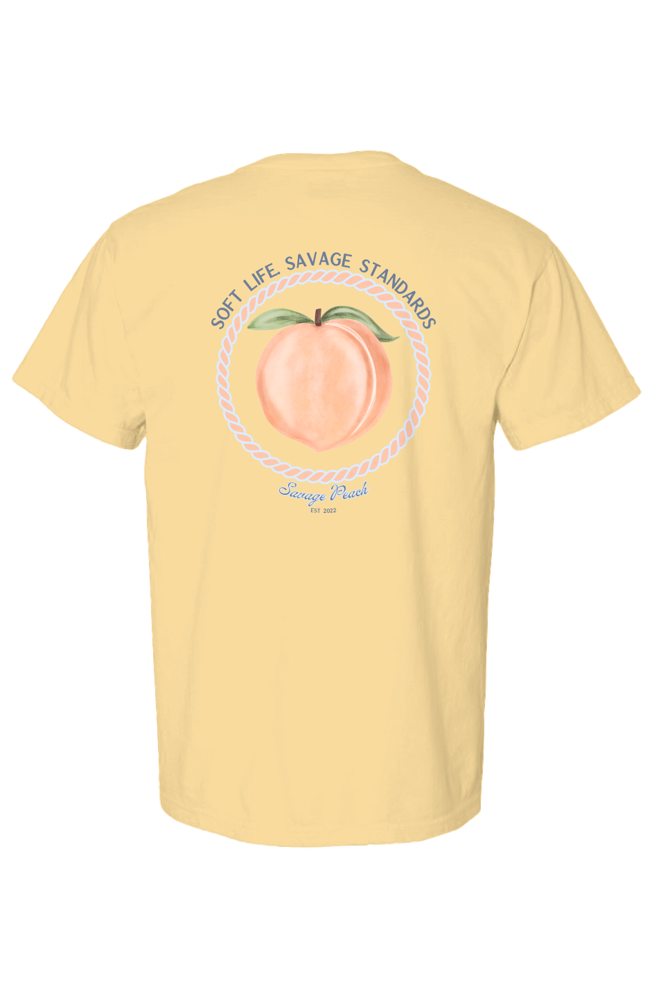 Savage Peach Watercolor Peach Graphic Tee | Soft Life Collection