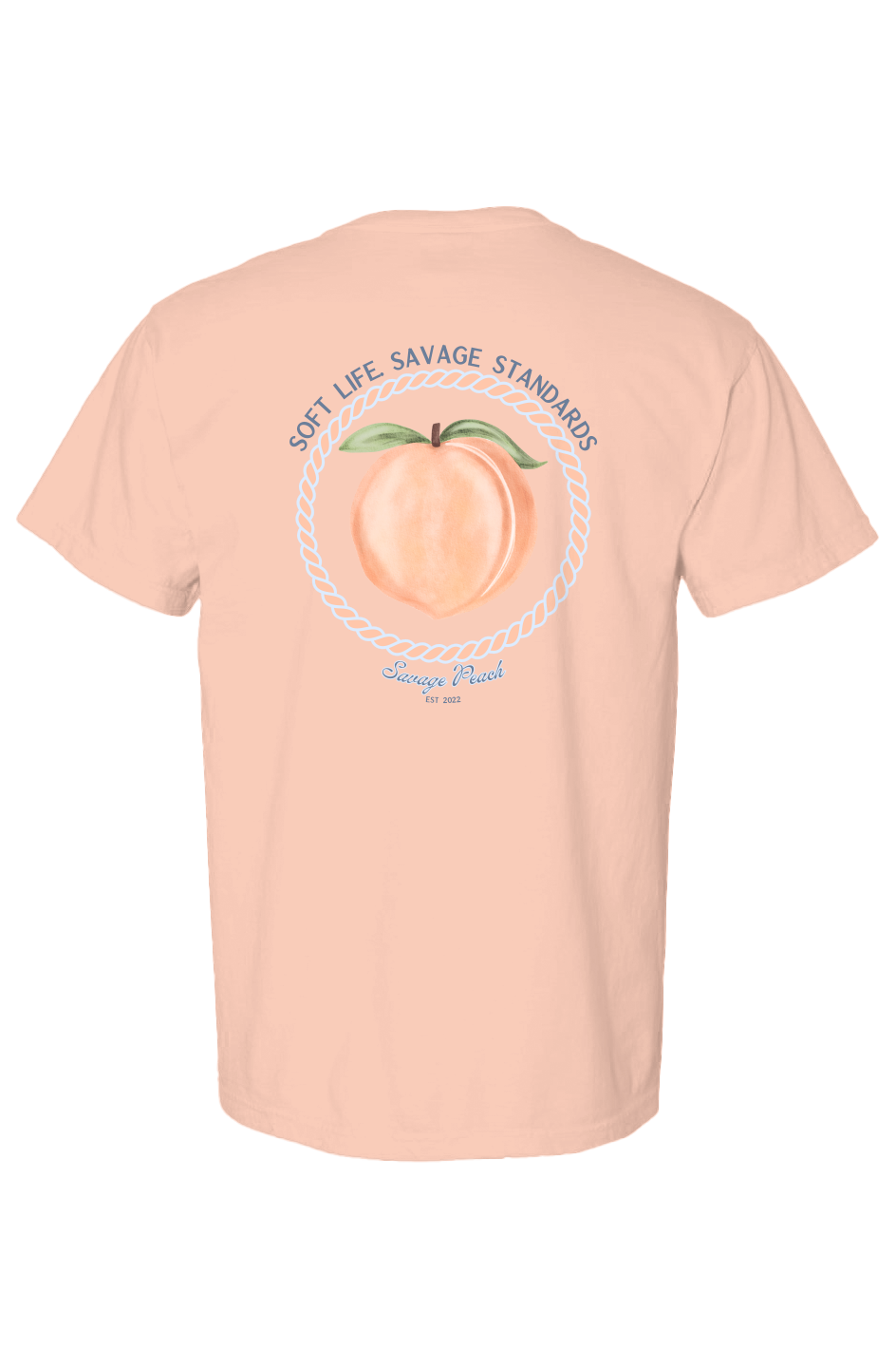 Savage Peach Watercolor Peach Graphic Tee | Soft Life Collection