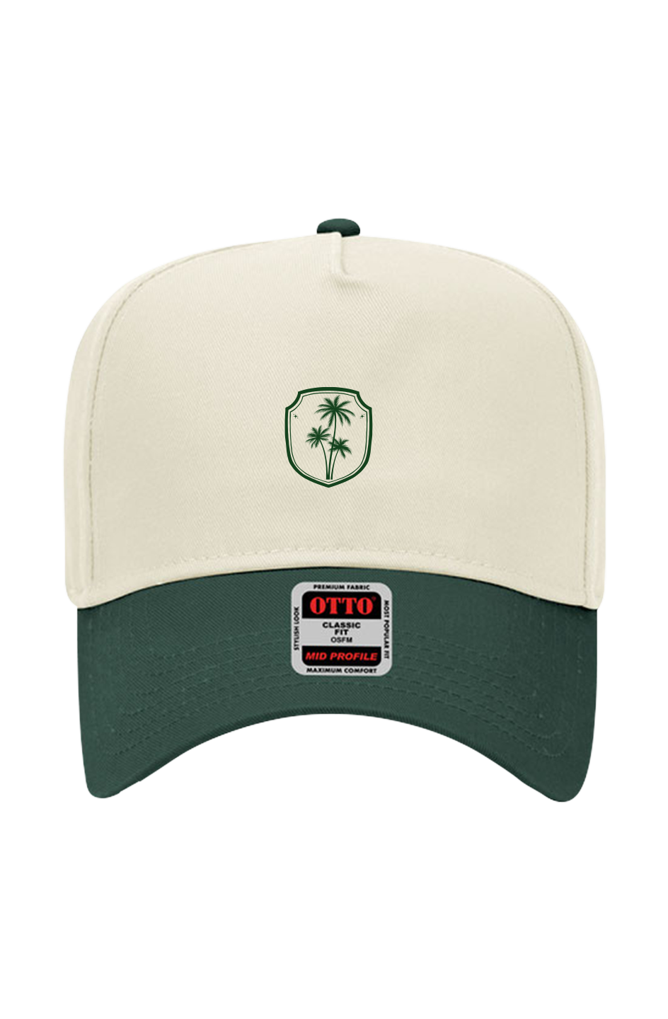 Savage Peach Crest Hat | The Standard Collection | Natural/Forest Green