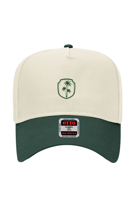 Savage Peach Crest Hat | The Standard Collection | Natural/Forest Green