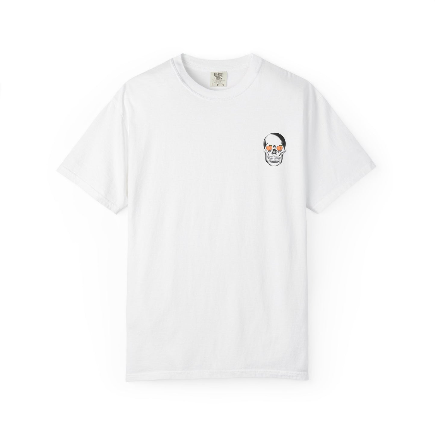 Best Seller 90 Savage Peach Skull Graphic Heavy Cotton Tee
