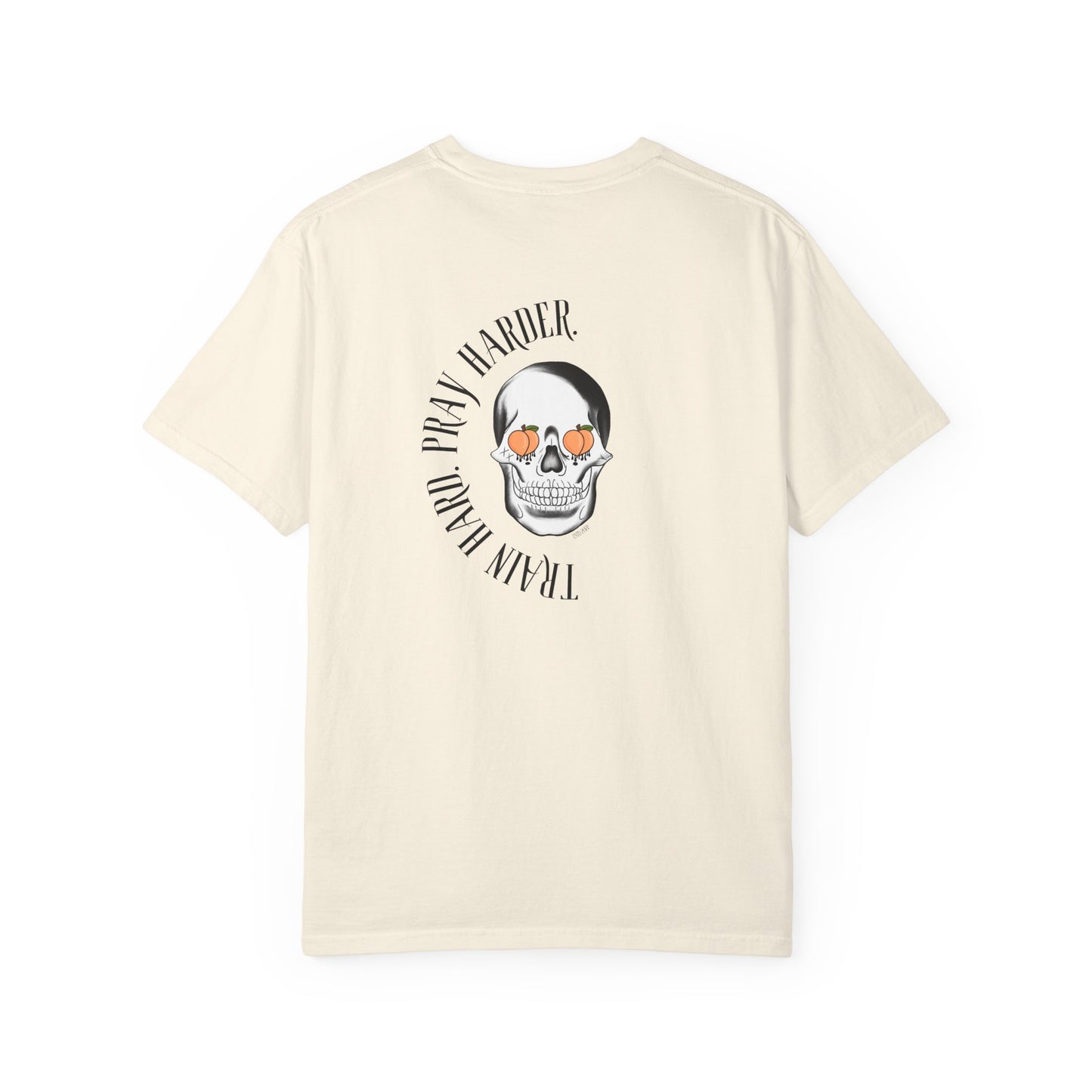 Unisex "Train Hard. Pray Harder" Motivational Quote - Heavy Cotton Tee